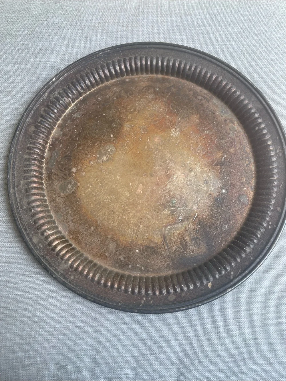 Gorman Newport silver serving platter